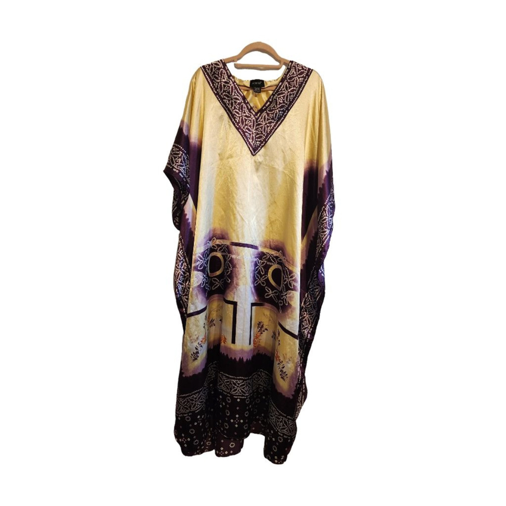 Ashro Kaftan Mumu Caftan One Size Fits All Free Size Maxi Dress